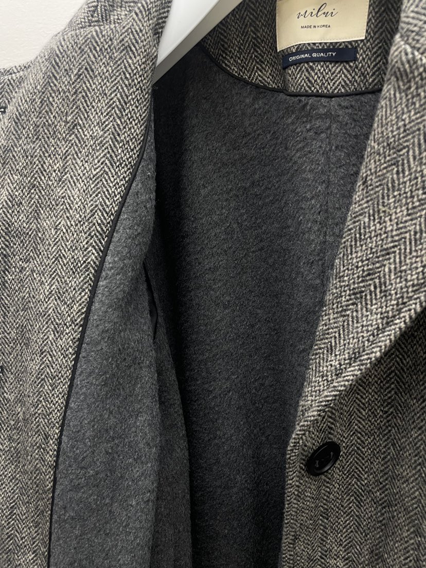 MILUI韓國代購㊣女士新款25秋冬時尚人氣推薦職業熱賣短款大衣MILUI短款大衣