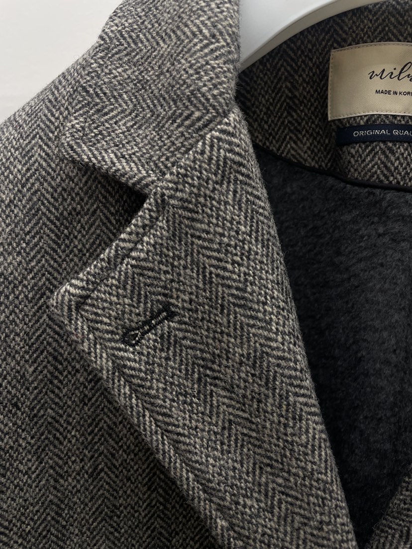 MILUI韓國代購㊣女士新款25秋冬時尚人氣推薦職業熱賣短款大衣MILUI短款大衣