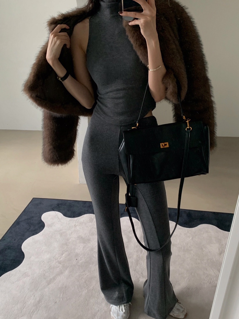 VERANDA東大門㊣直郵女士新品熱賣25秋冬職業休閑時尚吊帶背心VERANDA吊帶/背心