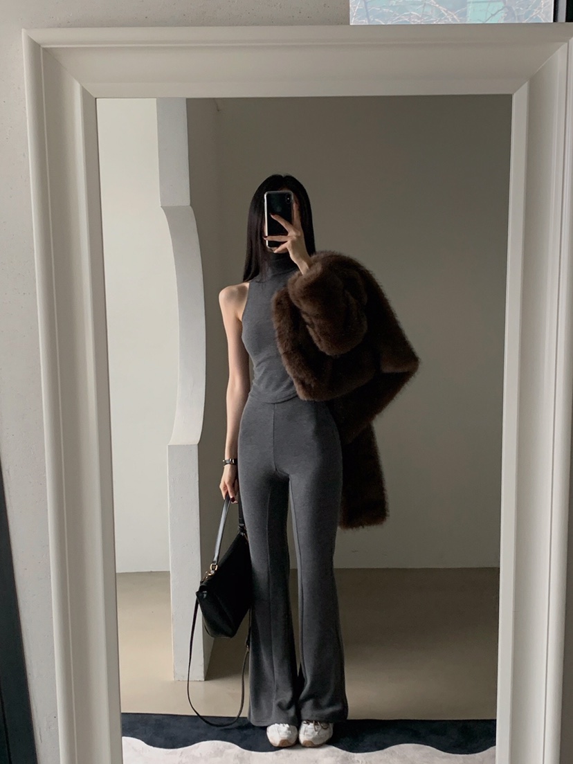 VERANDA東大門㊣直郵女士新品熱賣25秋冬職業休閑時尚吊帶背心VERANDA吊帶/背心