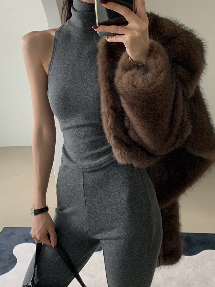 VERANDA東大門㊣直郵女士新品熱賣25秋冬職業休閑時尚吊帶背心VERANDA吊帶/背心