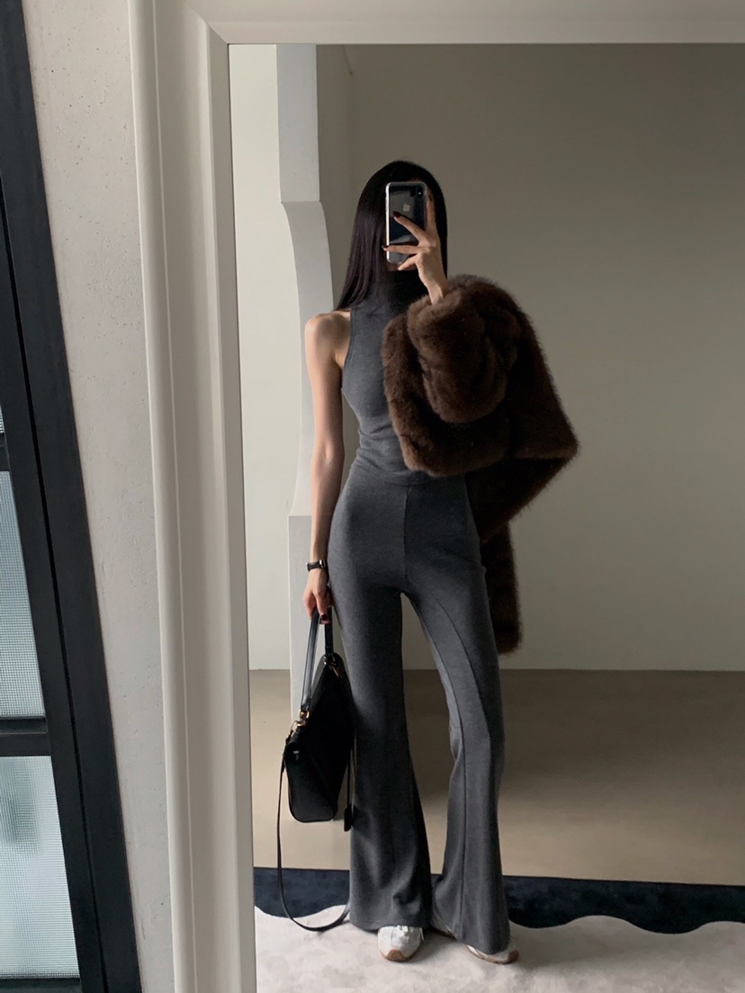 VERANDA東大門㊣直郵女士新品熱賣25秋冬職業休閑時尚吊帶背心VERANDA吊帶/背心