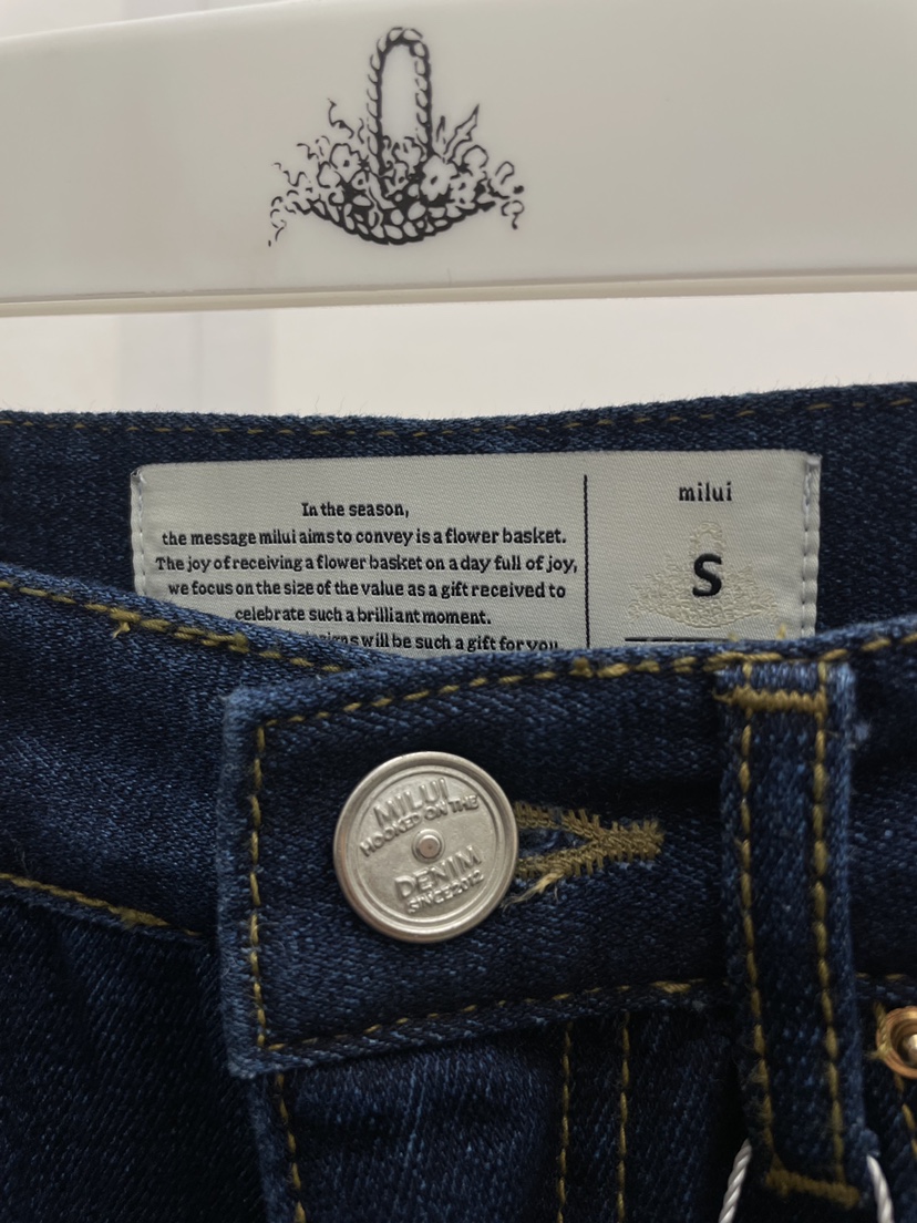 MILUI韓國直郵㊣女士新品休閑時尚職業推薦人氣熱賣25秋冬牛仔褲MILUI牛仔褲