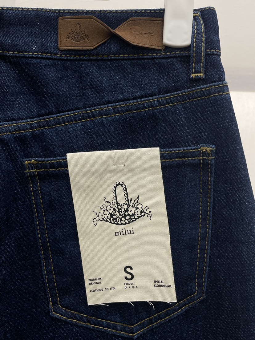 MILUI韓國直郵㊣女士新品休閑時尚職業推薦人氣熱賣25秋冬牛仔褲MILUI牛仔褲