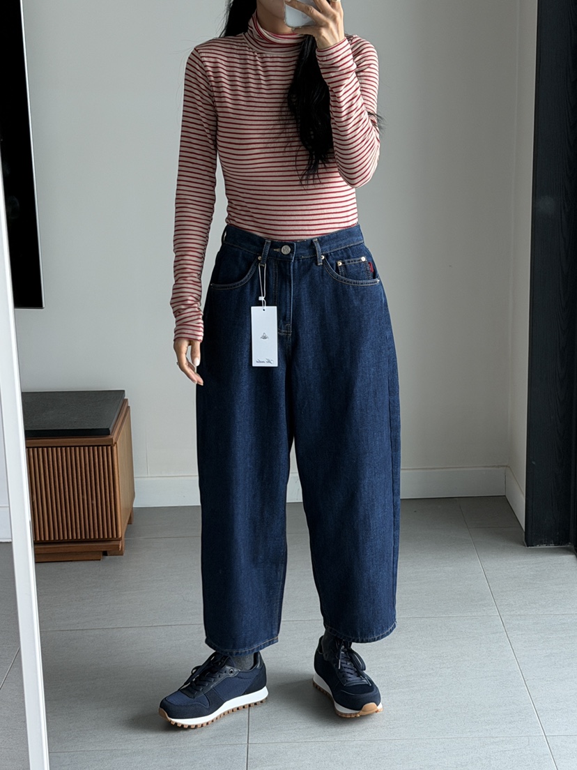 MILUI韓國直郵㊣女士新品休閑時尚職業推薦人氣熱賣25秋冬牛仔褲MILUI牛仔褲