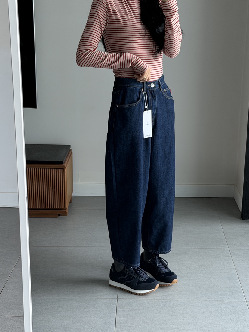 MILUI韓國直郵㊣女士新品休閑時尚職業推薦人氣熱賣25秋冬牛仔褲MILUI牛仔褲