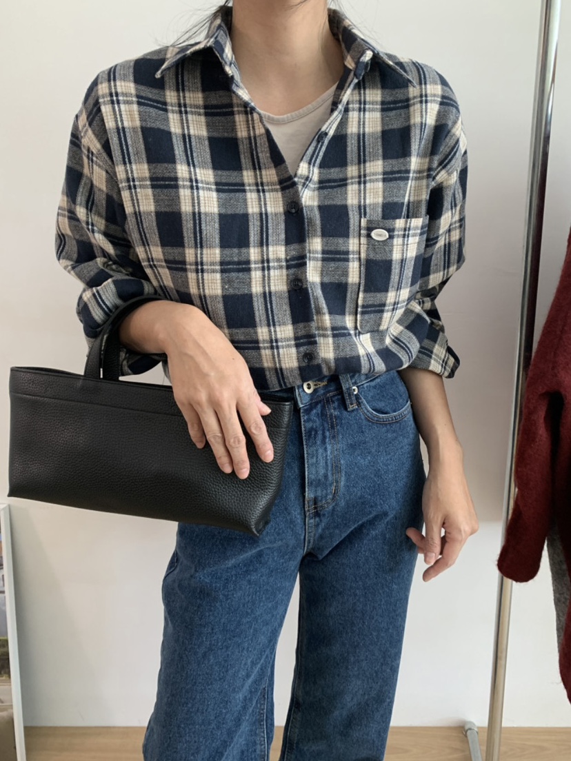 WOOD韓國直郵㊣女士新款休閑人氣25秋冬職業推薦時尚牛仔褲WOOD牛仔褲