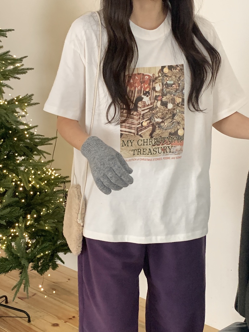 WOOD韓國代購㊣女士新款熱賣時尚25秋冬推薦人氣職業休閑T恤WOODT恤