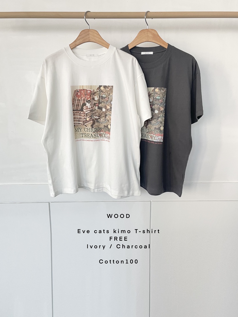 WOOD韓國代購㊣女士新款熱賣時尚25秋冬推薦人氣職業休閑T恤WOODT恤圖色2左二色