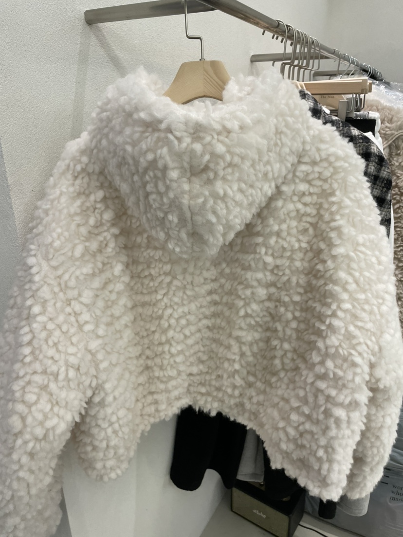 NOB韓國直郵㊣女裝新款人氣休閑熱賣職業25秋冬短款大衣拉鏈NOB短款大衣