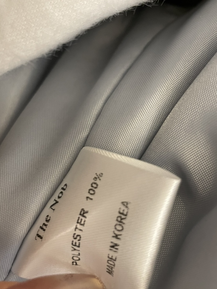 NOB韓國直郵㊣女裝新款人氣休閑熱賣職業25秋冬短款大衣拉鏈NOB短款大衣