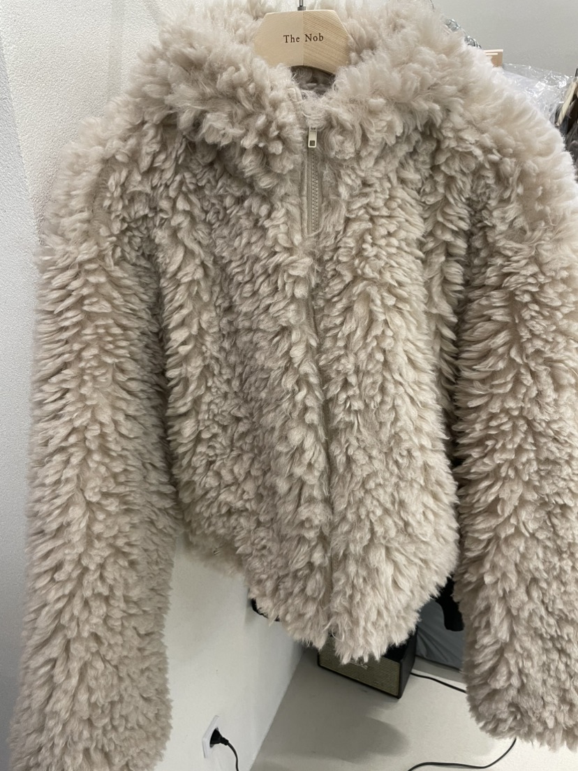 NOB韓國直郵㊣女裝新款人氣休閑熱賣職業25秋冬短款大衣拉鏈NOB短款大衣圖色1