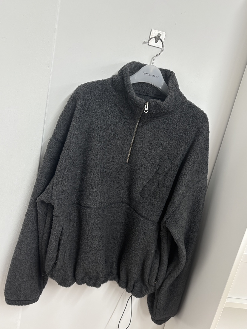 LONDON FLAT韓國直郵㊣女士新品25秋冬時尚休閑衛衣抓絨拉鏈LONDON FLAT衛衣圖色1