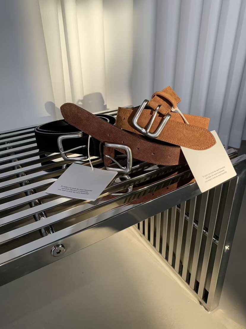 J CRANE-A東大門㊣代購女士新款熱賣推薦25秋冬腰帶真麂皮腰帶J CRANE腰帶