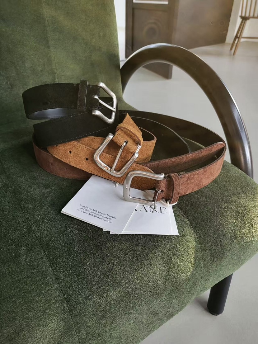 J CRANE-A東大門㊣代購女士新款熱賣推薦25秋冬腰帶真麂皮腰帶J CRANE腰帶