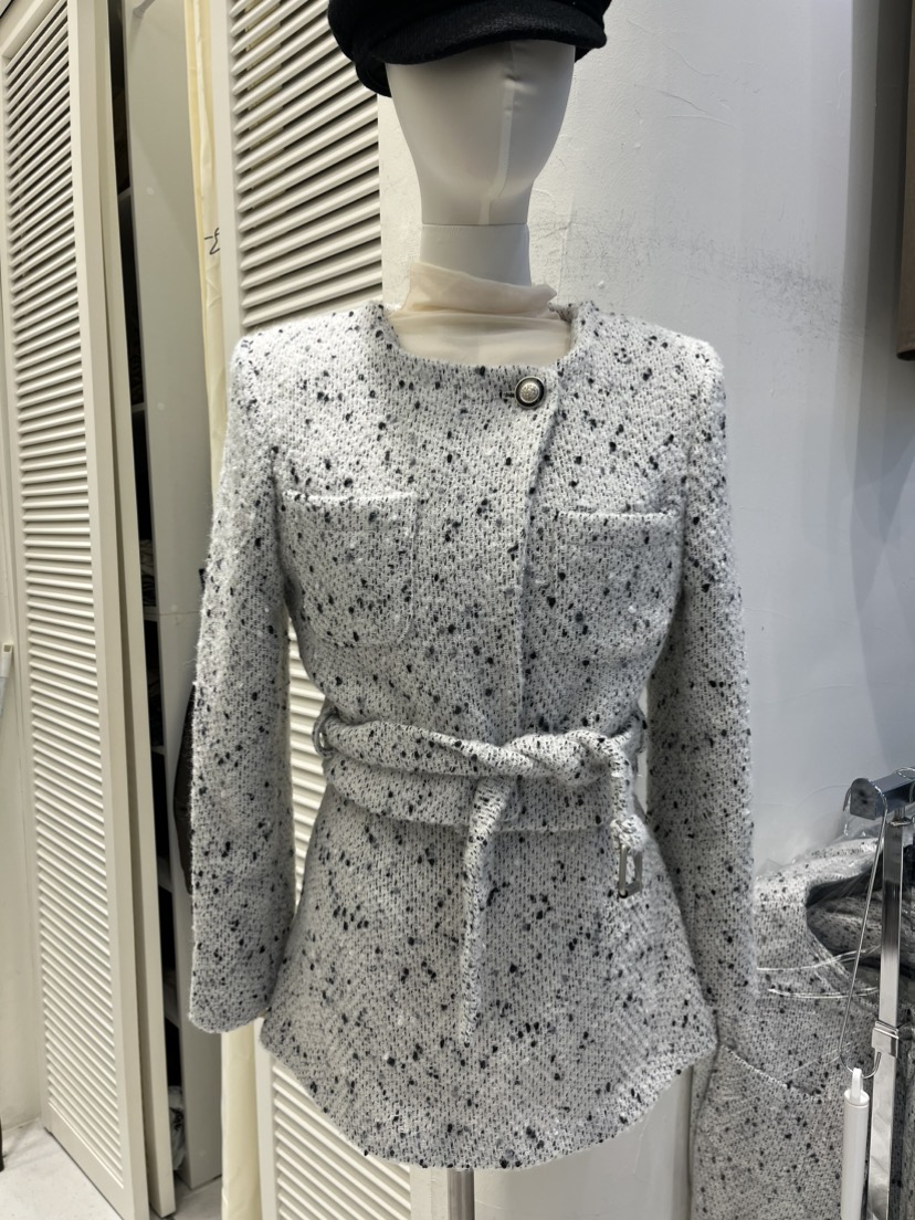 BOLD東大門㊣直郵女裝新款職業休閑熱賣推薦人氣夾克含腰帶BOLD夾克圖色1