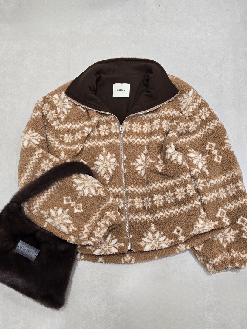 LIKEVAM韓國代購㊣女裝新款時尚25秋冬推薦休閑熱賣人氣夾克LIKEVAM夾克