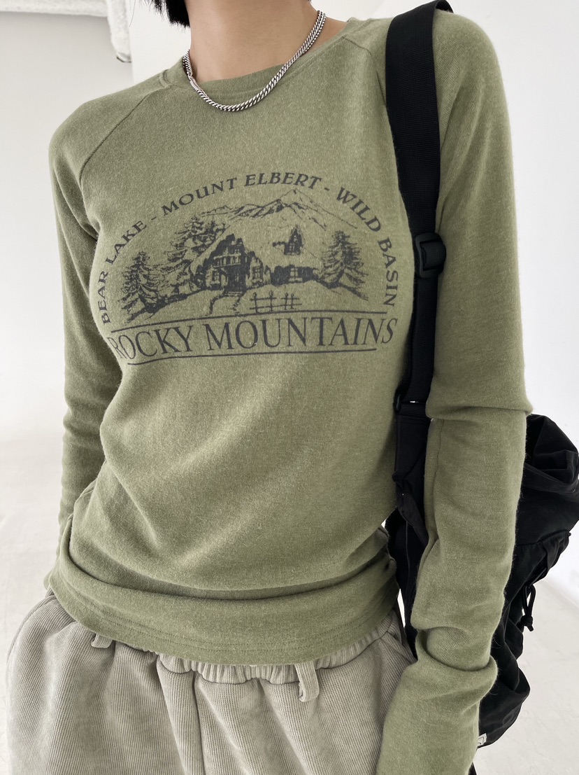 REIZ東大門㊣直郵女士新款人氣推薦25秋冬職業長袖T恤安哥拉REIZ長袖T恤