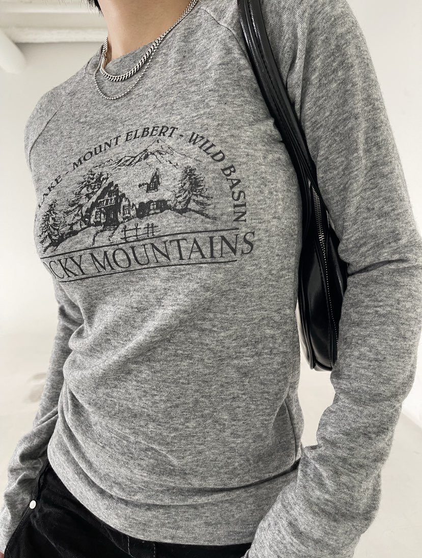 REIZ東大門㊣直郵女士新款人氣推薦25秋冬職業長袖T恤安哥拉REIZ長袖T恤