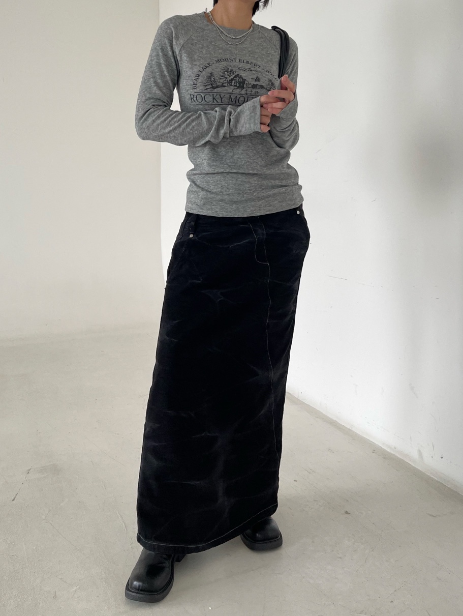 REIZ東大門㊣直郵女士新款人氣推薦25秋冬職業長袖T恤安哥拉REIZ長袖T恤