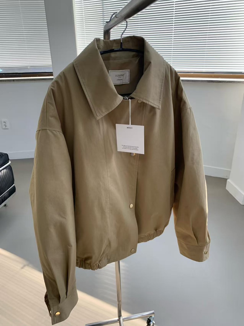 J CRANE-A韓國代購㊣女裝新品熱賣夾克毛領可拆可拆卸浣熊J CRANE夾克