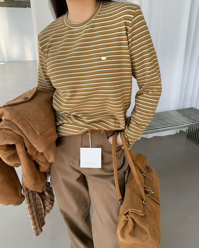 J CRANE-A東大門㊣實拍女裝新品時尚熱賣人氣推薦長袖T恤J CRANE長袖T恤