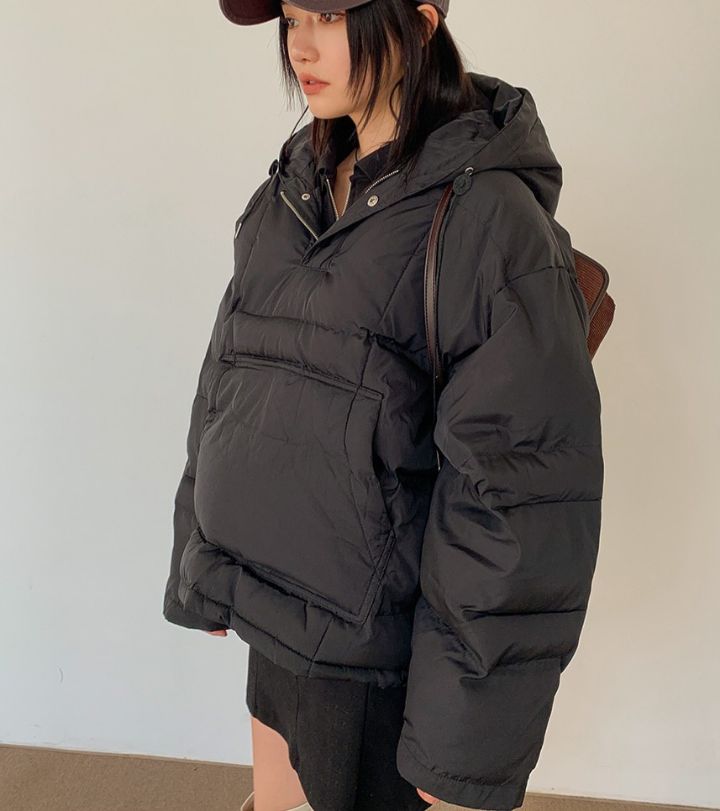 STAY HERE韓國直郵㊣女裝新款25秋冬休閑時尚推薦短款棉服STAY HERE短款棉服