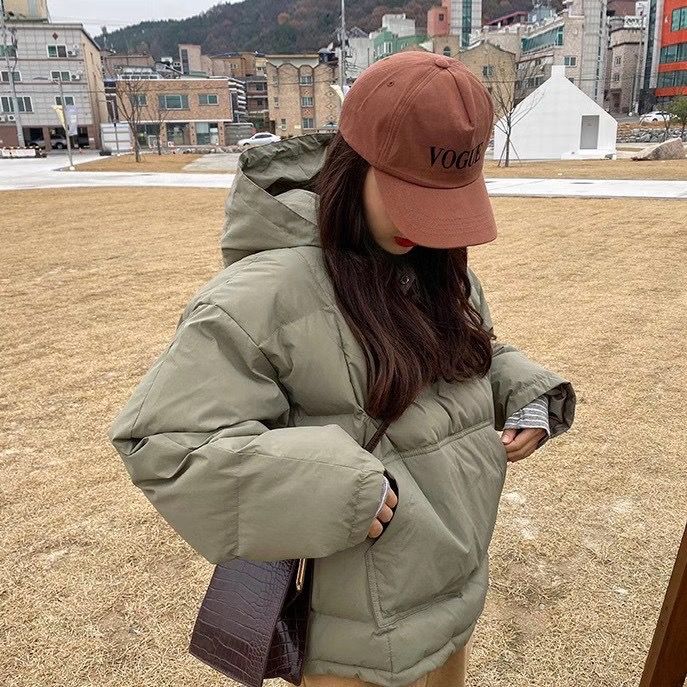 STAY HERE韓國直郵㊣女裝新款25秋冬休閑時尚推薦短款棉服STAY HERE短款棉服