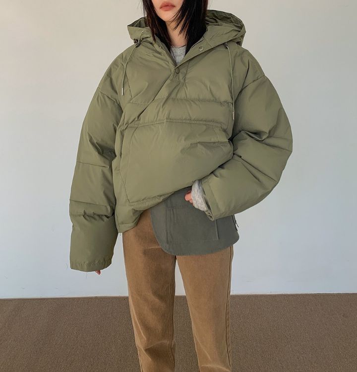 STAY HERE韓國直郵㊣女裝新款25秋冬休閑時尚推薦短款棉服STAY HERE短款棉服