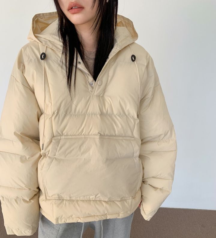 STAY HERE韓國直郵㊣女裝新款25秋冬休閑時尚推薦短款棉服STAY HERE短款棉服圖色1