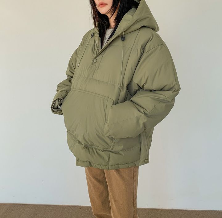 STAY HERE韓國直郵㊣女裝新款25秋冬休閑時尚推薦短款棉服STAY HERE短款棉服圖色3