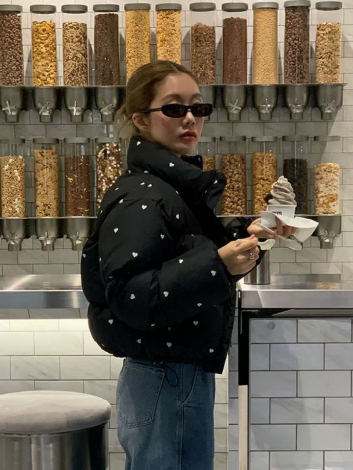 STAY HERE東大門㊣代購女裝新款25秋冬休閑推薦熱賣短款棉服STAY HERE短款棉服