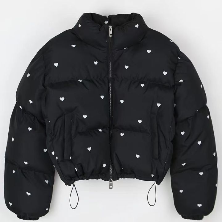 STAY HERE東大門㊣代購女裝新款25秋冬休閑推薦熱賣短款棉服STAY HERE短款棉服圖色1