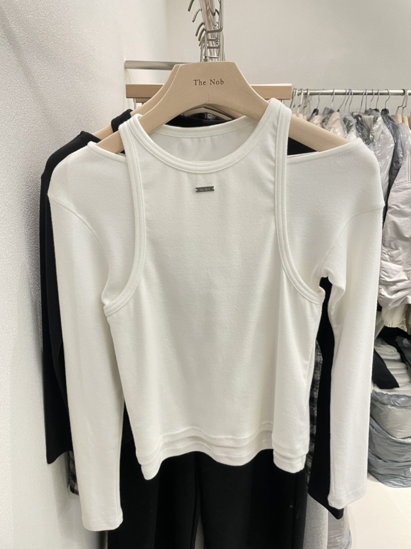 NOB東大門㊣直郵女士新款時尚熱賣25秋冬職業人氣推薦長袖T恤NOB長袖T恤圖色1