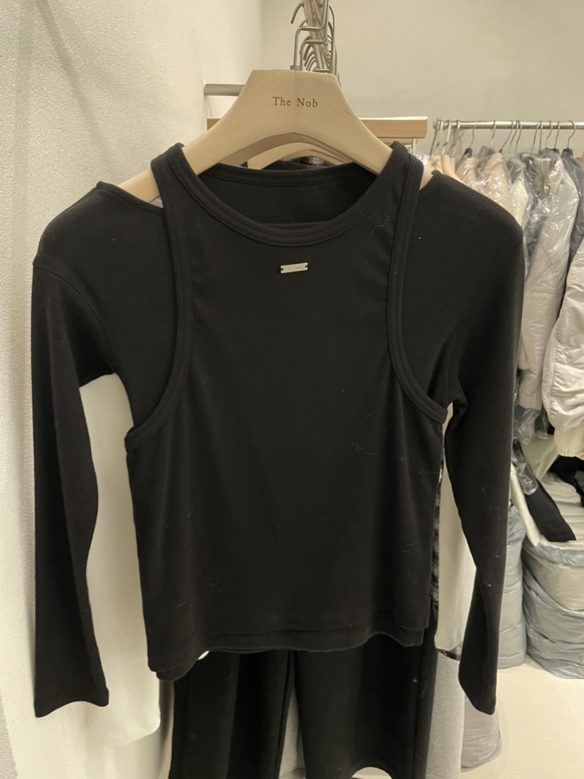NOB東大門㊣直郵女士新款時尚熱賣25秋冬職業人氣推薦長袖T恤NOB長袖T恤圖色2