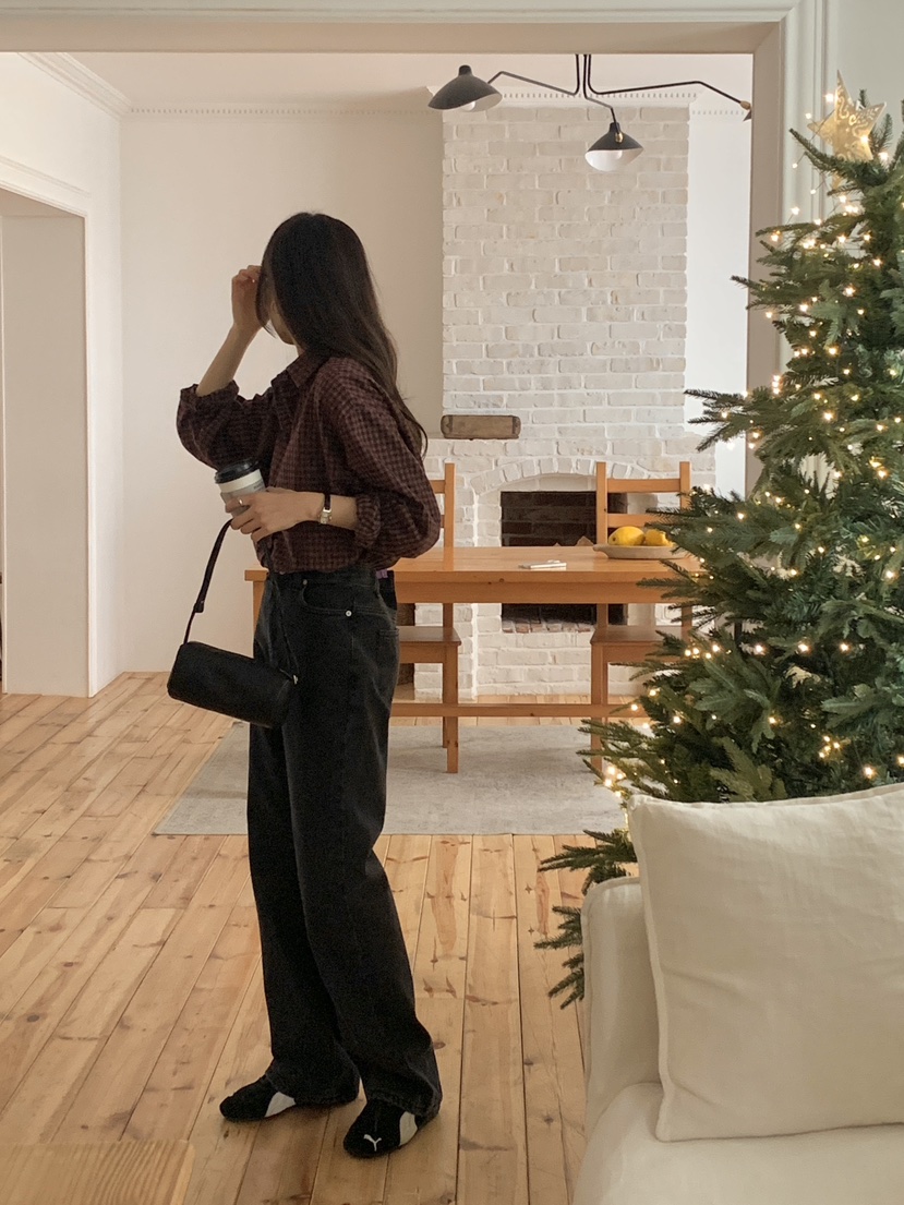 WOOD東大門㊣直郵女裝新品時尚熱賣休閑職業25秋冬襯衫蕾絲衫WOOD襯衫/蕾絲衫