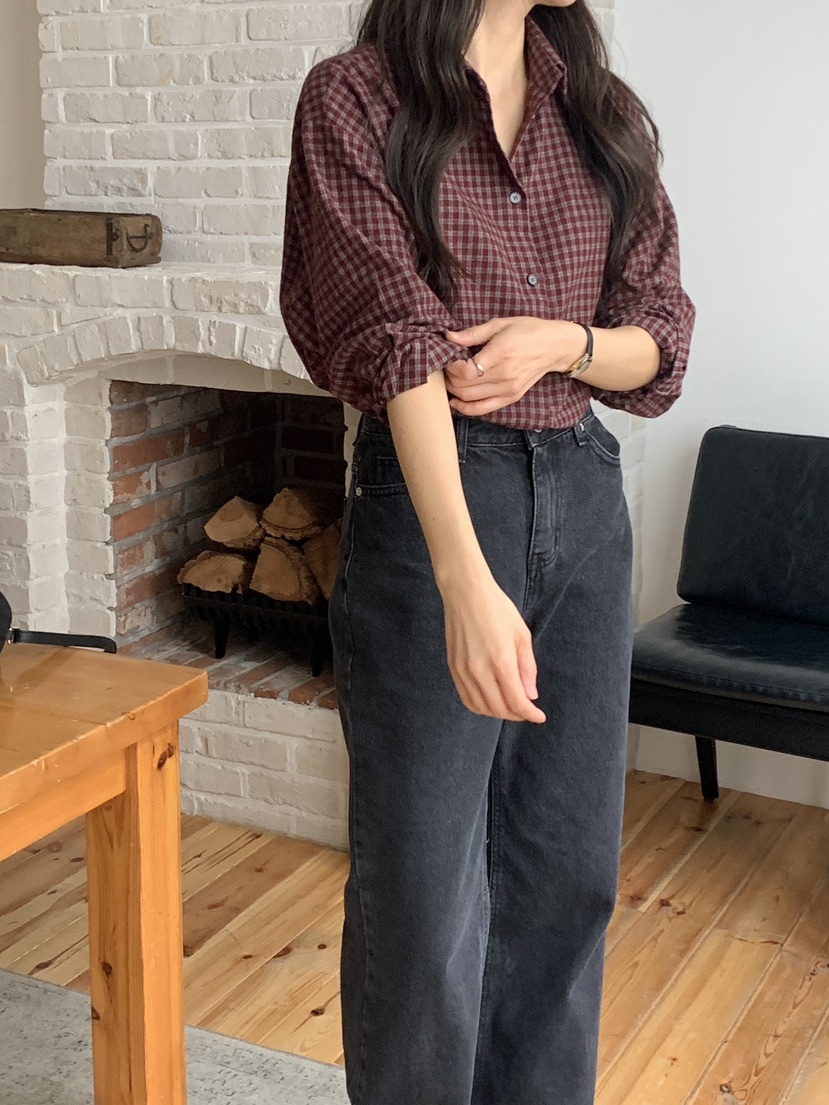 WOOD東大門㊣直郵女裝新品時尚熱賣休閑職業25秋冬襯衫蕾絲衫WOOD襯衫/蕾絲衫