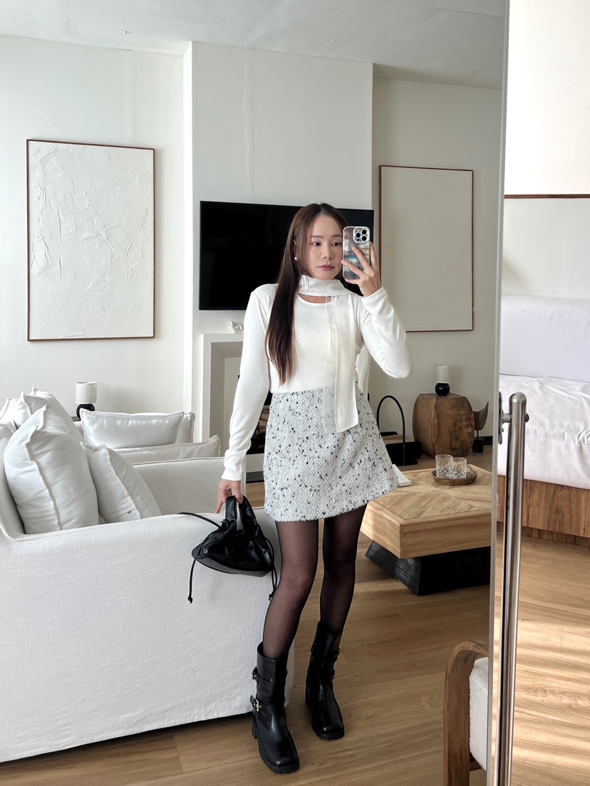 BOLD韓國直郵㊣女裝新款熱賣休閑推薦時尚人氣職業25秋冬短裙BOLD短裙