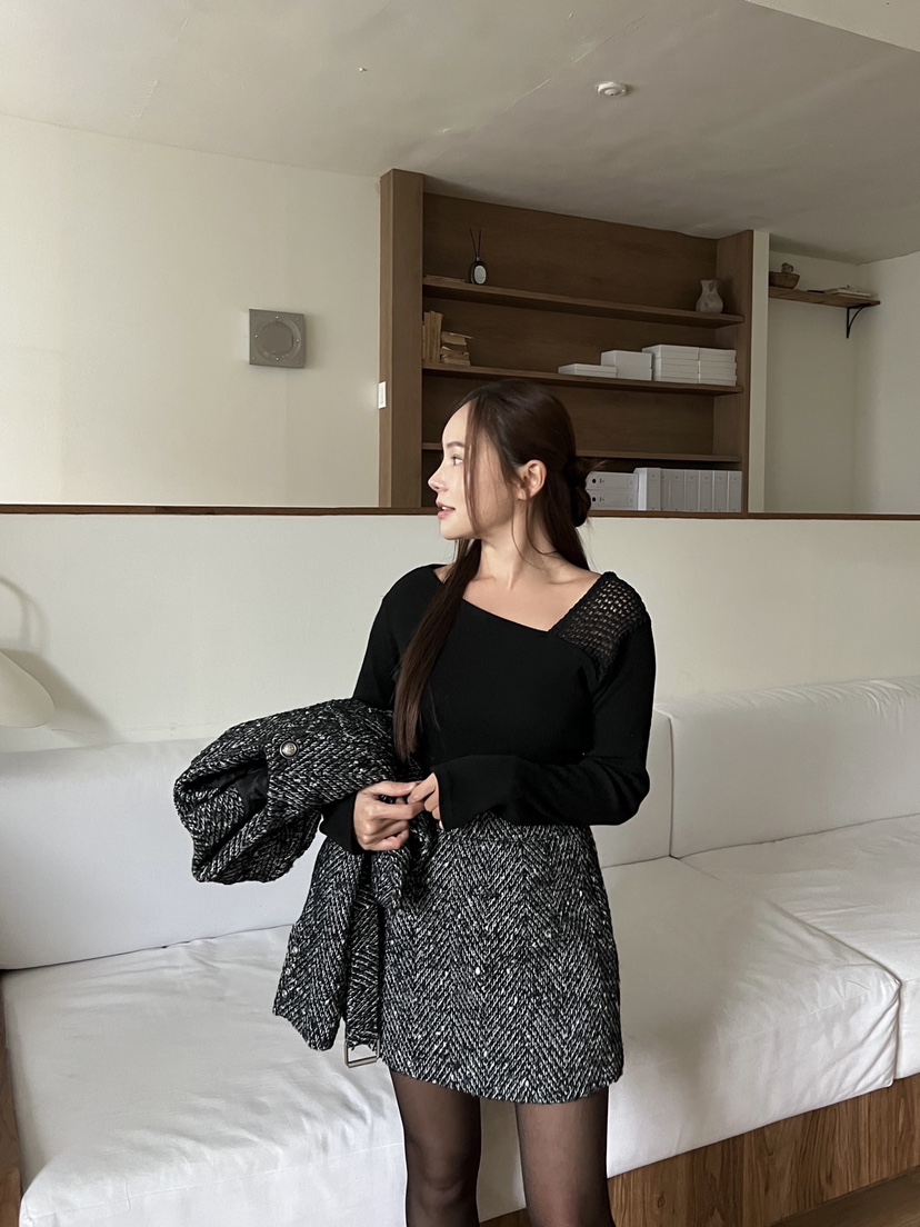 BOLD韓國直郵㊣女裝新款熱賣休閑推薦時尚人氣職業25秋冬短裙BOLD短裙