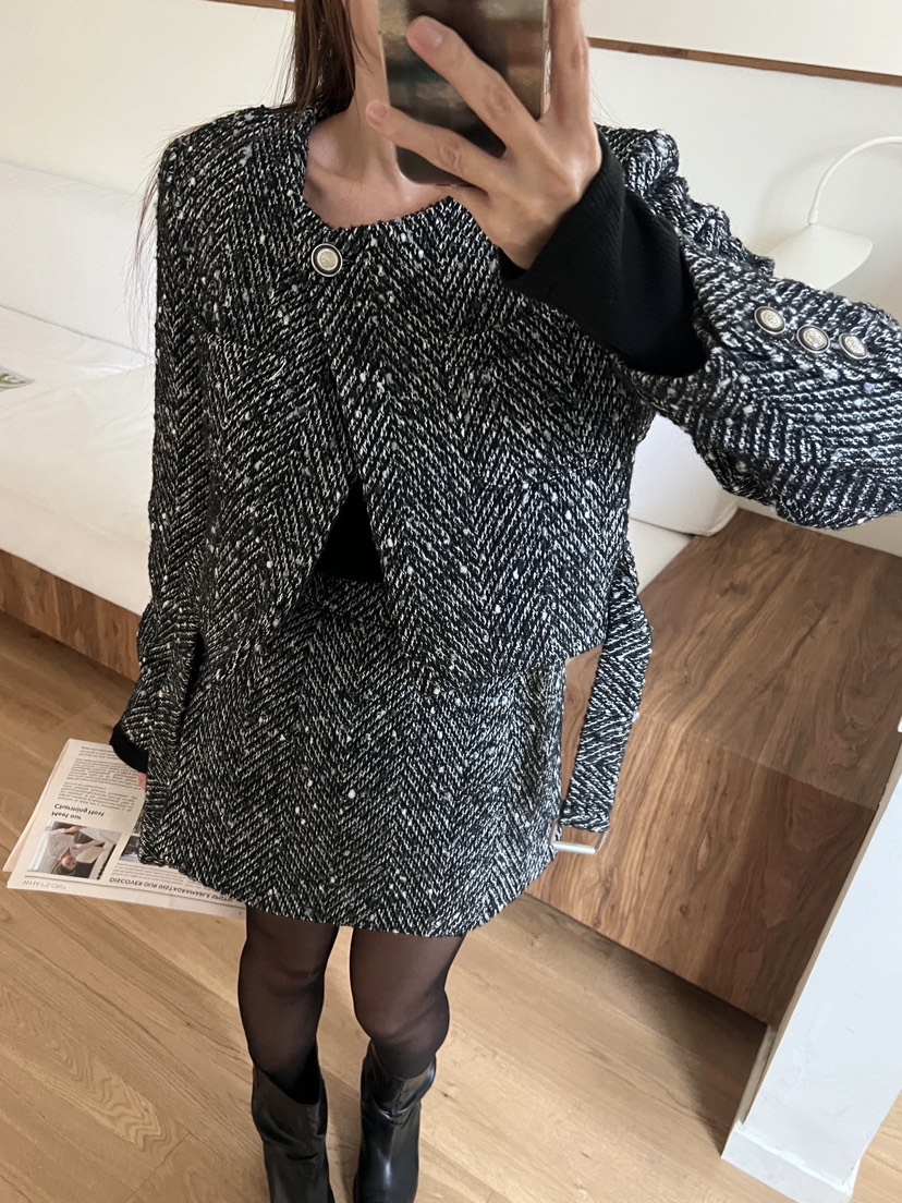 BOLD韓國直郵㊣女裝新款熱賣休閑推薦時尚人氣職業25秋冬短裙BOLD短裙