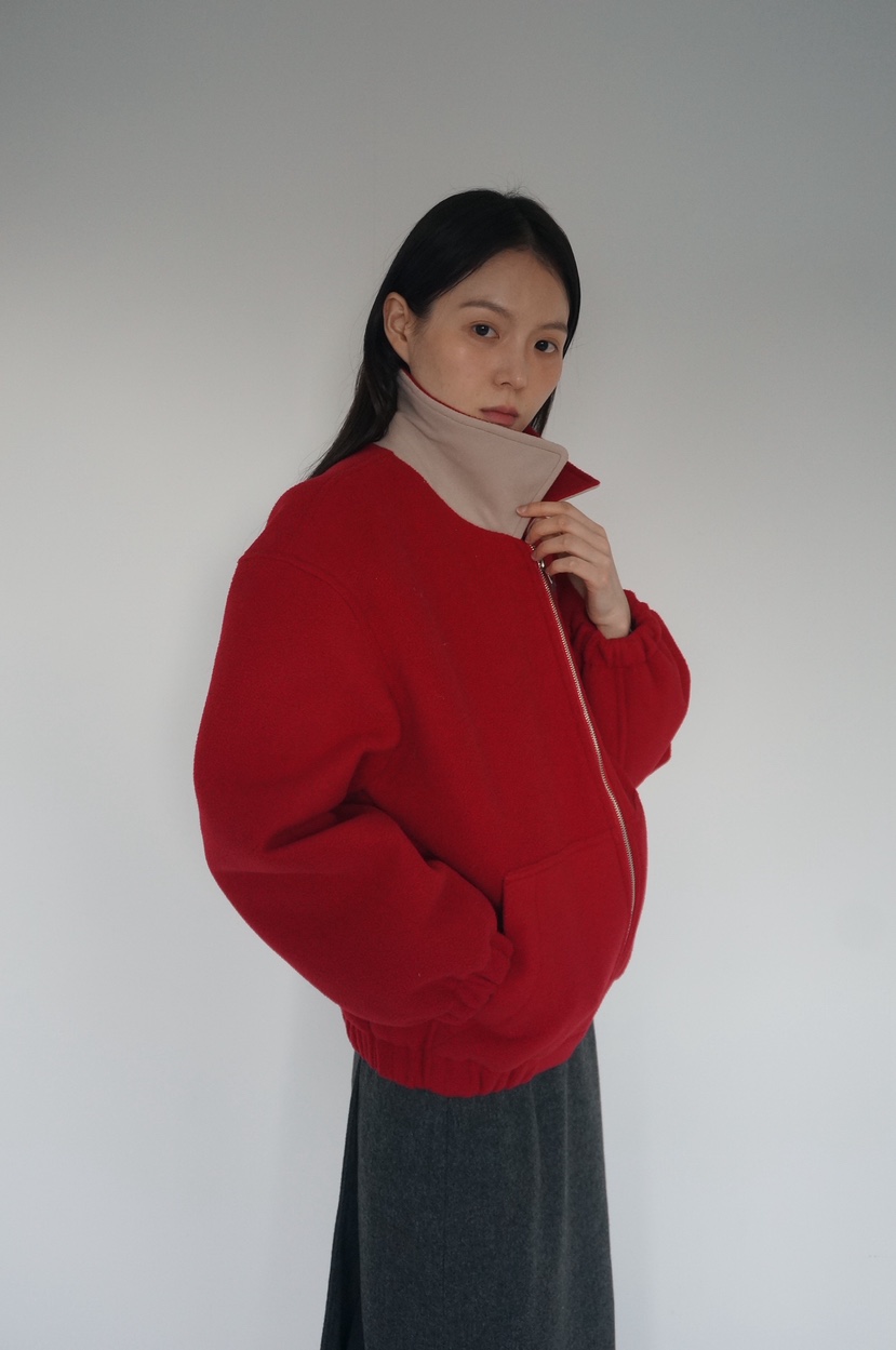 OURS韓國代購㊣女裝新品人氣熱賣25秋冬時尚推薦休閑夾克羊毛OURS夾克