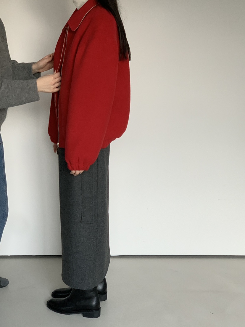 OURS韓國代購㊣女裝新品人氣熱賣25秋冬時尚推薦休閑夾克羊毛OURS夾克