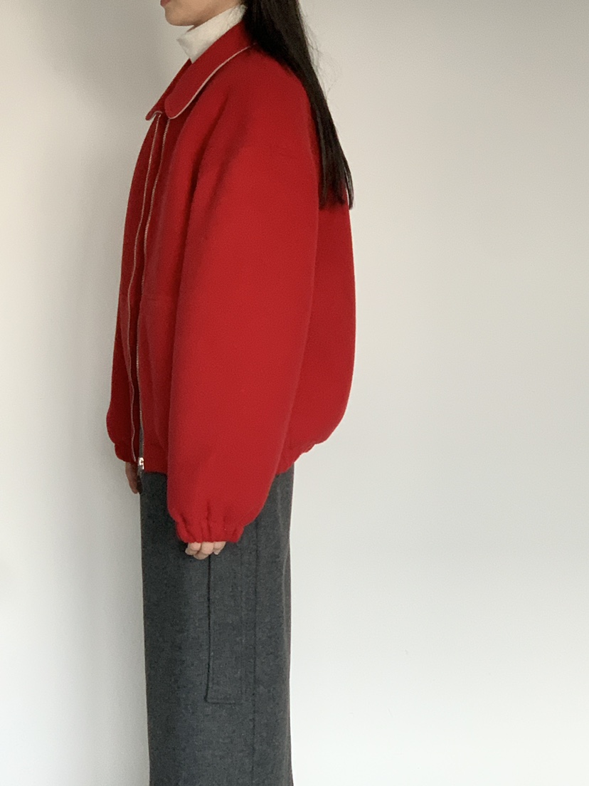 OURS韓國代購㊣女裝新品人氣熱賣25秋冬時尚推薦休閑夾克羊毛OURS夾克