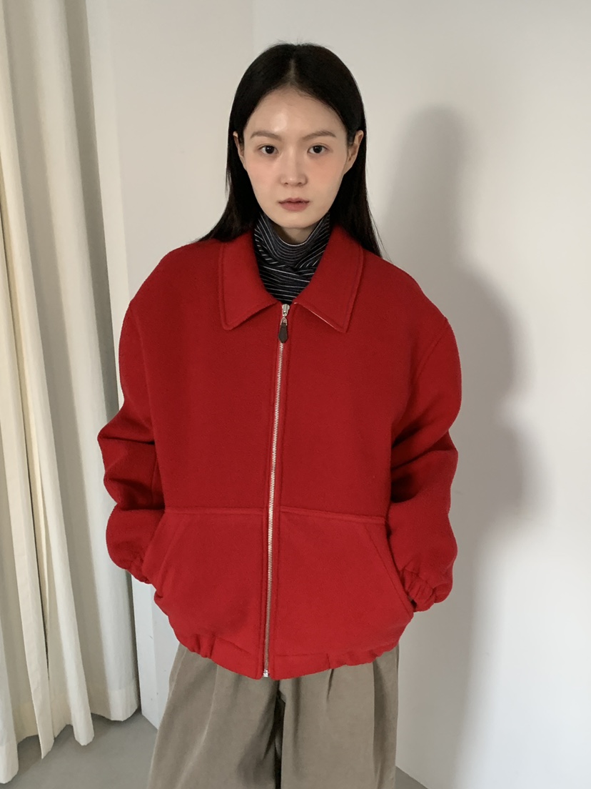 OURS韓國代購㊣女裝新品人氣熱賣25秋冬時尚推薦休閑夾克羊毛OURS夾克