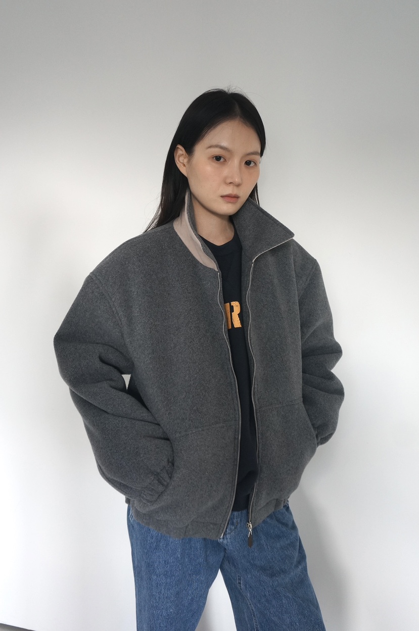 OURS韓國代購㊣女裝新品人氣熱賣25秋冬時尚推薦休閑夾克羊毛OURS夾克