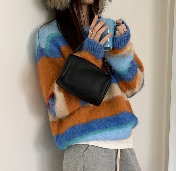 STAY HERE東大門㊣實拍女士新款職業25秋冬時尚人氣針織衫STAY HERE針織衫