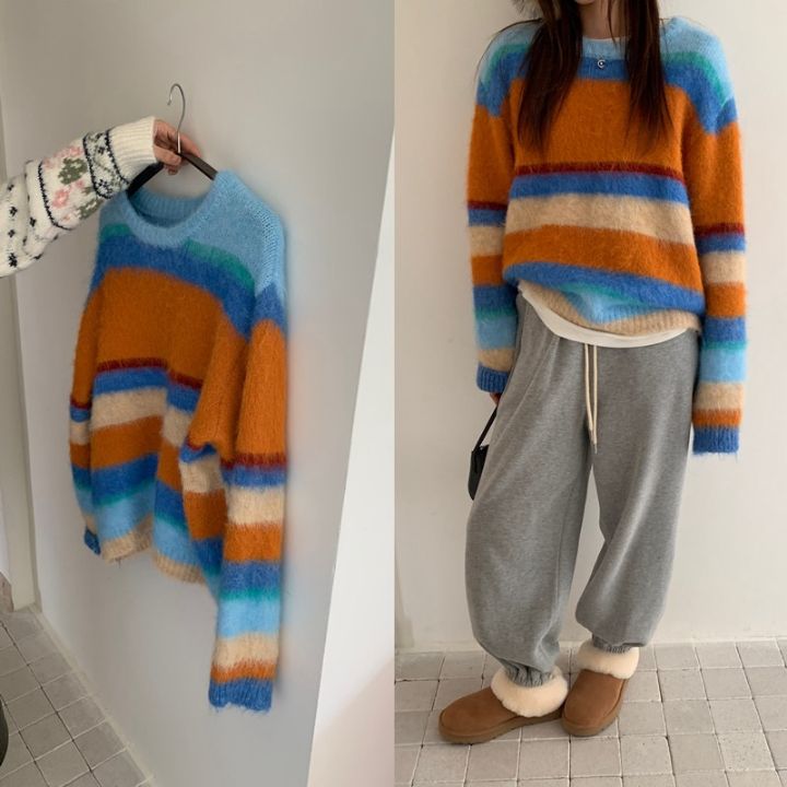 STAY HERE東大門㊣實拍女士新款職業25秋冬時尚人氣針織衫STAY HERE針織衫