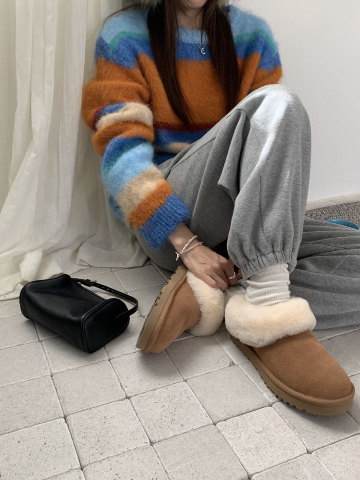 STAY HERE東大門㊣實拍女士新款職業25秋冬時尚人氣針織衫STAY HERE針織衫