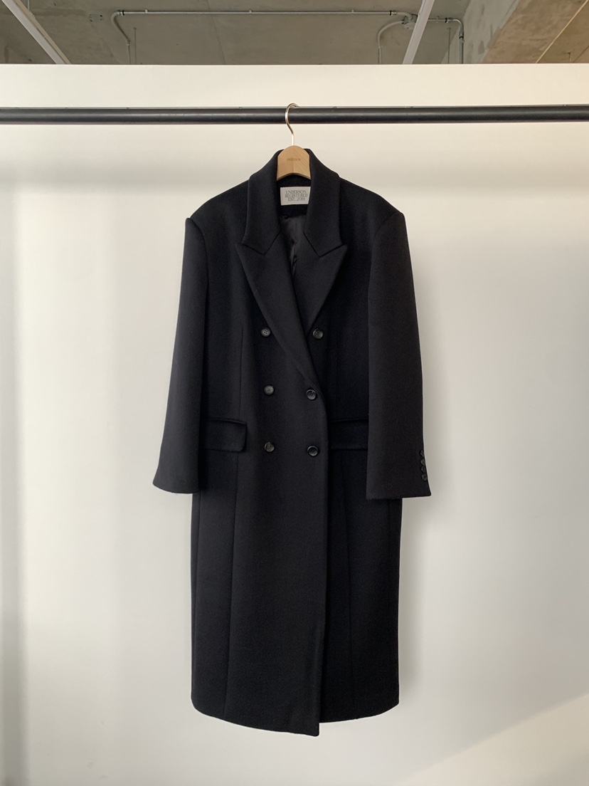 UNDERSON東大門㊣直郵女士新品25秋冬休閑推薦時尚中長款大衣UNDERSON中長款大衣圖色2黑