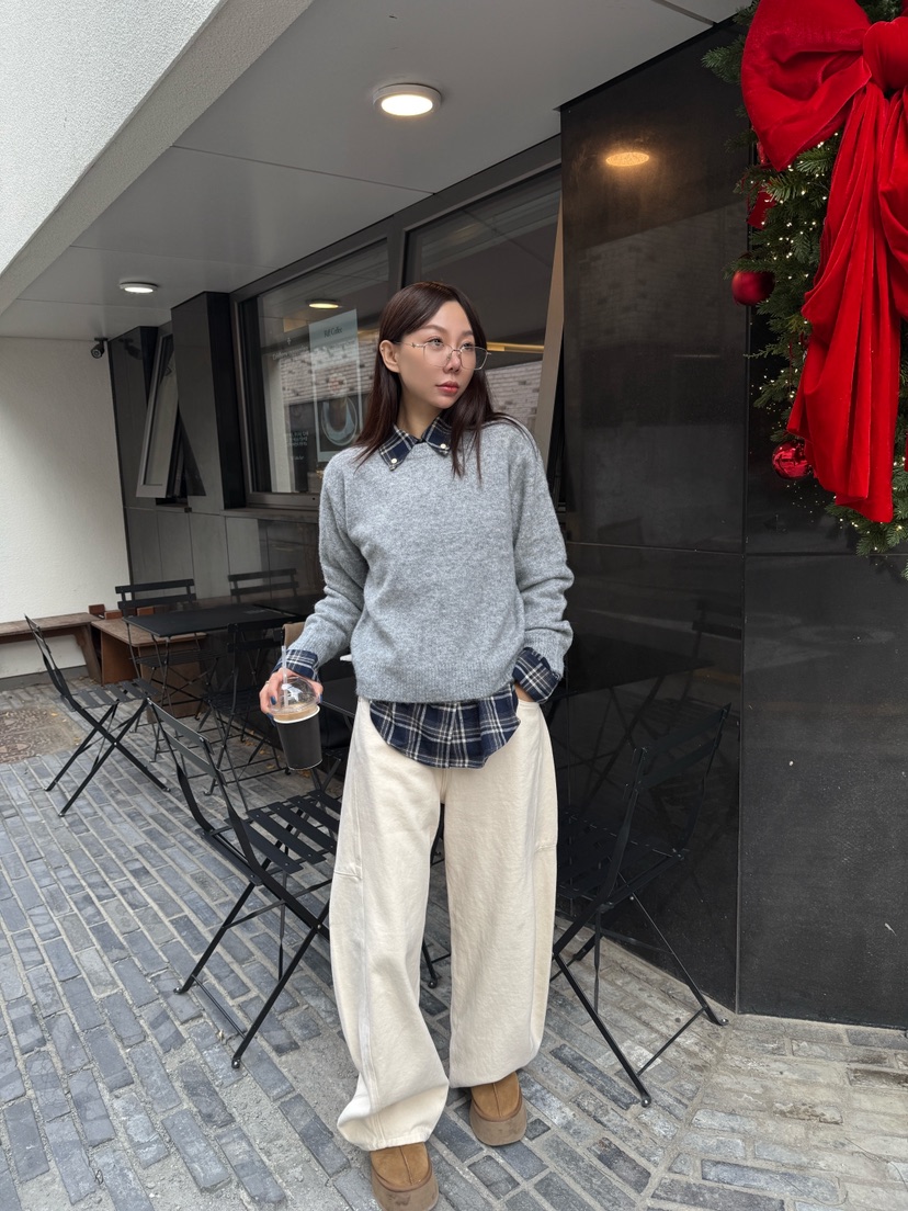 LUMIPLE東大門㊣代購女裝新品推薦職業熱賣25秋冬針織衫羊毛混紡LUMIPLE針織衫